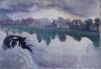 Upon the lake