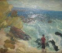 A boy and sea